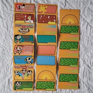 2/$50 🥞 48x Vintage Y2K Powerpuff Girls Happy Valentine's Day Cut Out Cards